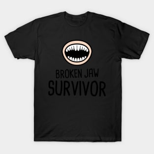 Funny Broken Jaw Get Well Soon Gift T-Shirt